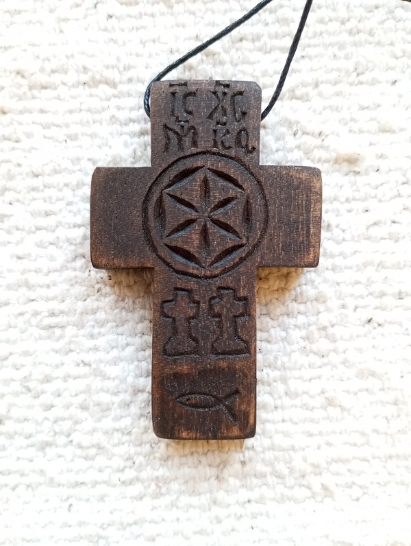 Cruce de gât cu însemne  crestin ortodoxe